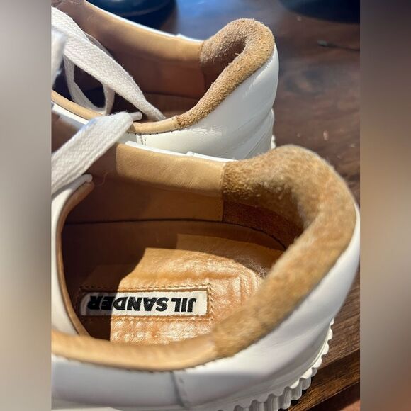 Jil Sander ~ White Low Top Platform Sneakers Euro 36 - Picture 9 of 9